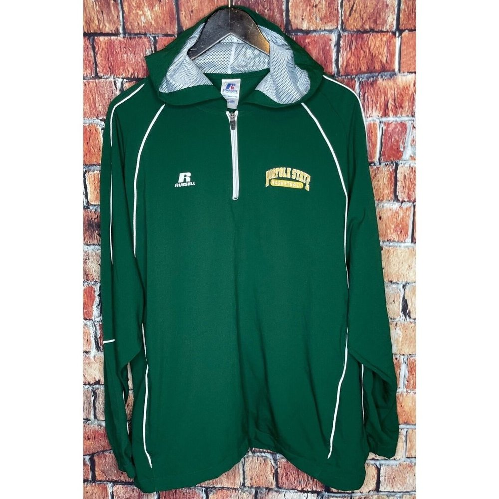 Norfolk State University Spartans Basketball Hooded Jacket Green Men’s XXL HBCU